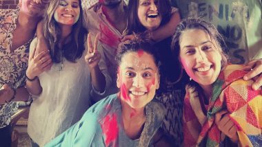 Taapsee Pannu-Mathias Boe Wedding Reports: Actress Seen Wearing Sindoor in UNSEEN Pic From Holi Celebration