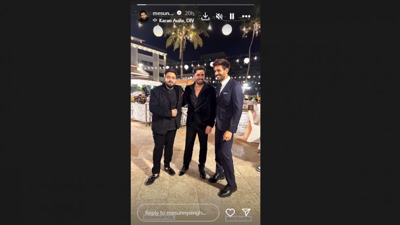 Pyaar Ka Punchnama 2 Reunion! Kartik Aaryan and Director Luv Ranjan Reunite at Sunny Singh’s Sister’s Wedding (View Pic)