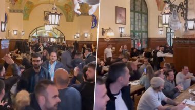 UCL 2023–24: Lazio Fan Arrested for Adolf Hitler Salute As Supporters Sing Fascist Songs in Munich Beer Hall