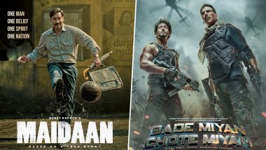 Maidaan: Ajay Devgn-Starrer to Arrive in Theatres on April 10, to Clash With Akshay Kumar's Bade Miyan Chote Miyan (View Poster)