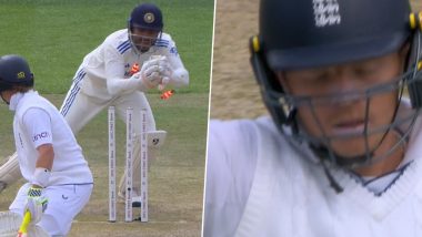 Stumped! Kuldeep Yadav Dismisses Ollie Pope With Googly Before Lunch on Day 1 of Ind vs Eng 5th Test 2024 (Watch Video)