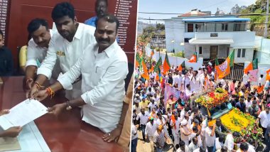 Lok Sabha Elections 2024: Union Minister L Murugan Files Nomination From Nilgiris LS Constituency (See Pics and Video)