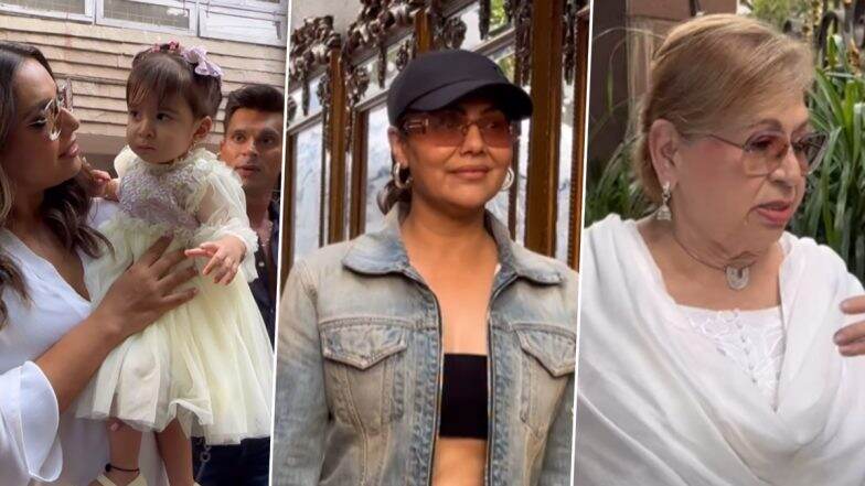 Alanna Panday Baby Shower: Bipasha Basu-Karan Singh Grover’s ‘Super Adorable’ Daughter Devi Steals the Attention; Gauri Khan, Helen Arrive (Watch Videos)