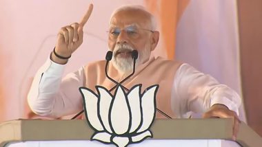 ‘India Still Paying for Misdoings of Congress Government’, Says PM Narendra Modi in Meerut (Watch Videos)