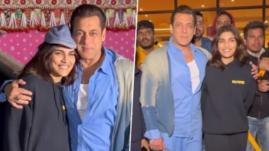 Salman Khan and Niece Alizeh Agnihotri Spotted Leaving Jamnagar After Attending Pre-Wedding Bash of Anant Ambani and Radhika Merchant (Watch Video)