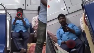 Tamil Nadu: Woman Journalist Records Man Making ‘Lewd Gestures’ at Her on Chennai Local Train, Video Surfaces