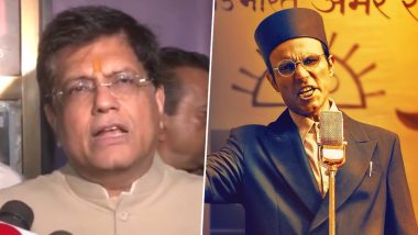 Swatantrya Veer Savarkar: Union Minister Piyush Goyal Attends Special Screening of Randeep Hooda’s Biographical Drama in Mumbai (Watch Video)