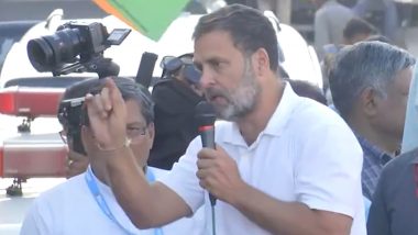 Bharat Jodo Nyay Yatra in Gujarat: Congress Leader Rahul Gandhi Vows to Tackle Unemployment, Announces 'Apprenticeship ka Adhikar' Law (Watch Video)