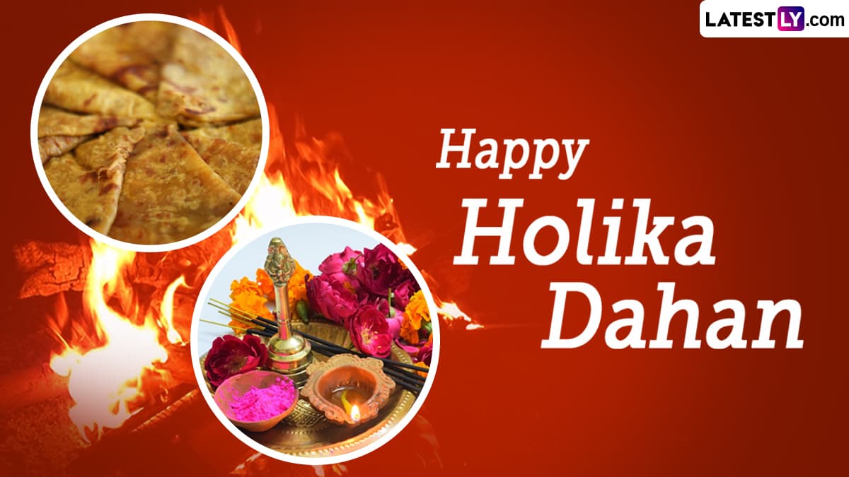 Latest Holika Dahan 2024 Wishes, WhatsApp Stickers, GIFs and HD Pics To Enjoy Festivals of Colours