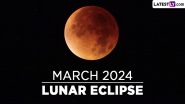 Lunar Eclipse 2024 Date Falls on Holi: Will Holi Chandra Grahan Be Visible in India? Know the Exact Date, Time, Visibility and Other Details