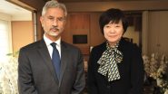 S Jaishankar in Japan: EAM Hands Over PM Narendra Modi&rsquo;s Personal Letter to Late Japanese PM Shinzo Abe&rsquo;s Wife, Shares Condolences on His Mother&rsquo;s Demise (See Pics)