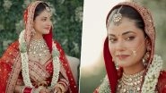 Meera Chopra Shines as a Stunning Bride in Her Red Lehenga, Priyanka Chopra&rsquo;s Cousin Shares UNSEEN Photos From Her Jaipur Wedding!