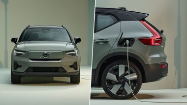 Volvo XC40 Recharge Single Motor Variant Launched in India; Check Price, Range, Specifications and Features of New Electric SUV From Volvo Cars India