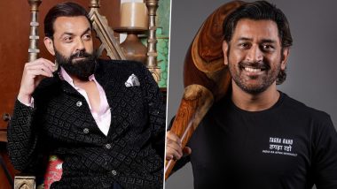 Bobby Deol Has Mahendra Singh Dhoni’s Embarrassing ‘Woh Wali Video’? Animal Star Shared Screenshot of Cricket Legend’s Message, and We Wonder What’s Cooking Here!