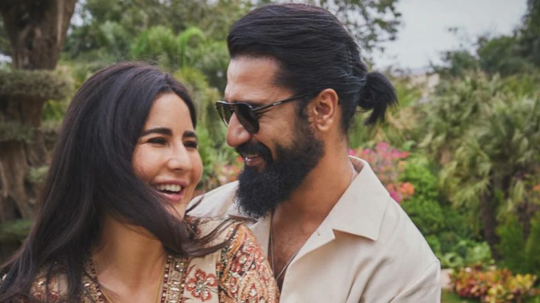 Vicky Kaushal-Katrina Kaif Look ‘So in Love’ As Sam Bahadur Actor Embraces His Dear Wifey (View Pics)