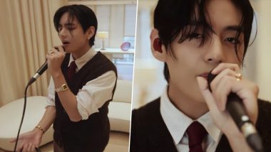 BTS’ V Shines in ‘FRI(END)S’ Live Performance for Cartier As He Sings His Chart-Topping Hit at Their Seoul Store (Watch Video)
