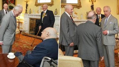 King Charles Meets Veterans of The Korean War at The Buckingham Palace, But Netizens Flood Royal Family's Insta Post With 'Where is Kate Middleton' Comments (View Pics)