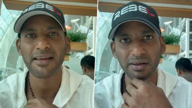 Vishal Gets Emotional As He Heads to London To Work on His Directorial Debut Thupparivalan 2, Says ‘Remembering My Dad’
