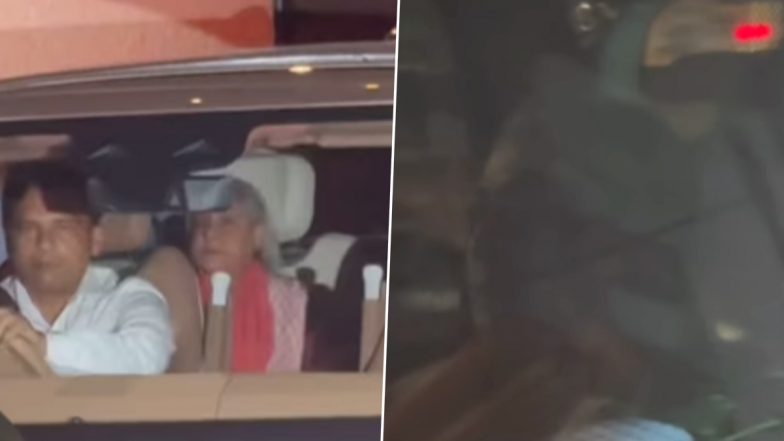 Amitabh Bachchan and Jaya Bachchan Seen Leaving Daughter Shweta Bachchan’s House After Celebrating Her 50th Birthday (Watch Video)