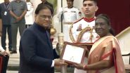 Bharat Ratna: President Droupadi Murmu Confers India's Highest Civilian Award on Former PMs Narasimha Rao, Chaudhary Charan Singh, Scientist MS Swaminathan Posthumously (Watch Video)