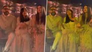Aishwarya Rai, Abhishek Bachchan and Aaradhya Enjoy the Dhol Beats at Anant Ambani and Radhika Merchant's Pre-Wedding Celebrations in Jamnagar (Watch Video)