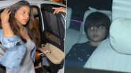 Shah Rukh Khan, Suhana Khan, AbRam Enjoy Family Time As They Step Out for Dinner (Watch Videos)