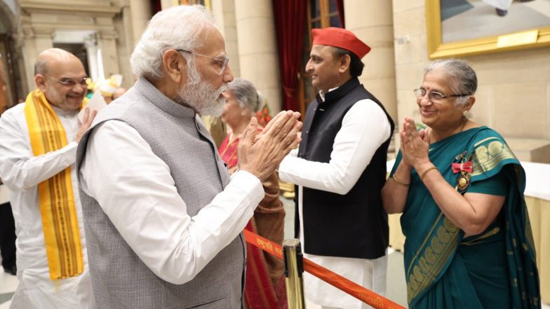 Sudha Murty’s Nomination to Rajya Sabha Reflects ‘Nari Shakti’, Says PM Narendra Modi (See Pic)