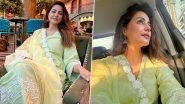 Hina Khan Flaunts Her Natural Glow in Pista Lime Outfit As She Shares Her Definition of &lsquo;Good Day&rsquo; (View Pics)
