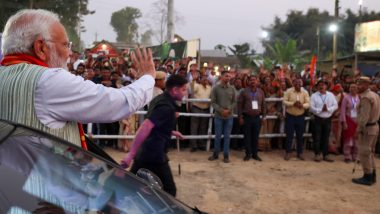 PM Modi in Assam: Prime Minister Narendra Modi Receives Warm Welcome in Golaghat District; Shares Pics on Social Media