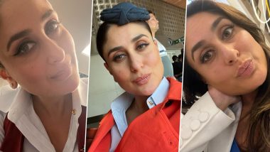 Crew: Kareena Kapoor Khan Drops BTS Glimpse From the Film’s Set Ahead of Its March 29 Release (View Pics)
