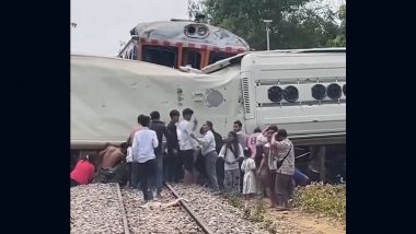 Cambodia Train Accident Videos: 45 Injured As Train Hits Bus at Crossing Without Barrier in Pursat Province