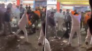 Sanjay Gaikwad High-Handedness Caught on Camera: Shiv-Sena MLA Beats Man With Police Baton During Shiv Jayanti Procession (Watch Video)