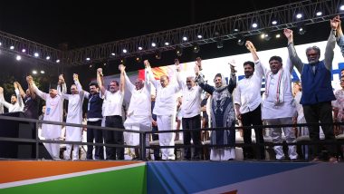Lok Sabha Election 2024: INDIA Bloc Kicks Off Campaign for General Polls at Mumbai Rally With Call To Defeat BJP, ‘Save Constitution’ (Watch Videos)