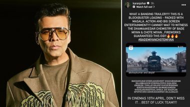 ‘Blockbuster Loading’! Karan Johar Claims Akshay Kumar-Tiger Shroff’s Bade Miyan Chote Miyan Will Break All Box Office Records on Its Release