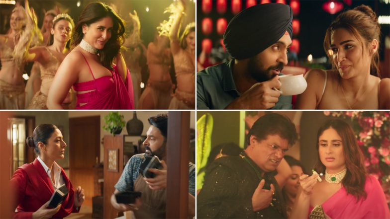 Crew Song ‘Choli Ke Peeche’: Kareena Kapoor Khan Grooves to This High-Energy Remake of 90s Track With Diljit Dosanjh’s Vocals (Watch Video)