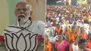 Main Hoon Modi ka Parivaar: PM Narendra Modi Hits Back at Opposition, Asserts 'Nation First' Over 'Family First' Motto in Tamil Nadu (Watch Video)