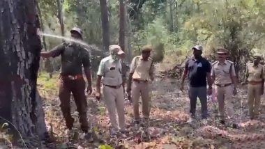Andhra Pradesh: Forest Department Cuts Bark of Indian Laurel Tree at Papikonda National Park to Find That it Stores Water During Summers (Watch Video)