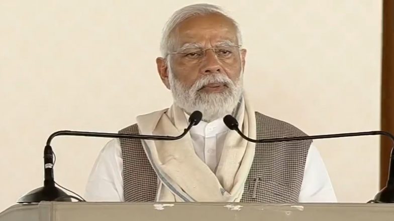 India Now Second Biggest Manufacturer of Mobile Phones, Says PM Narendra Modi at 'India’s Techade: Chips for Viksit Bharat' Event (Watch Video)