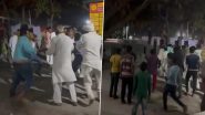 BJP-RLD Workers Fight Video: Ruckus Breaks Out in the Middle of Road As BJP and RLD Supporters Allegedly Beat Each Other During Poll Campaign in Baghpat