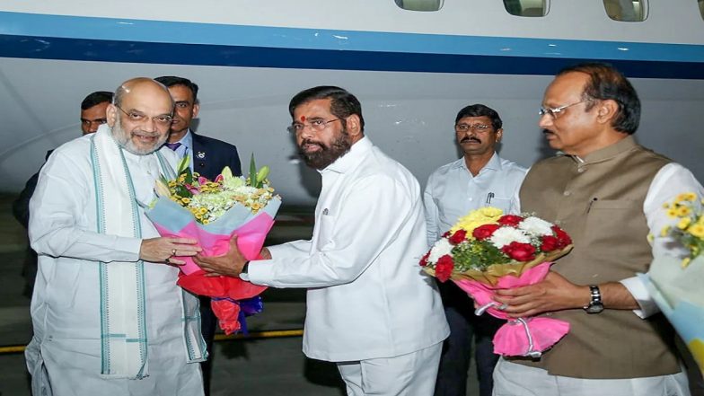 Lok Sabha Elections 2024: Amit Shah Holds Late-Night Meeting with Maharashtra CM Eknath Shinde, Deputy CM Ajit Pawar on LS Seat-Sharing