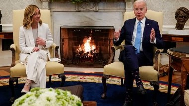 World News | US President Biden Announces Airdrops of Humanitarian Aid into Gaza