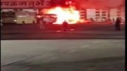 India News | Fire Breaks out at Turbhe Bus Depot in Navi Mumbai