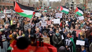 World News | Protestors Condemn Israeli President's Presence at National Holocaust Museum Inauguration in Amsterdam