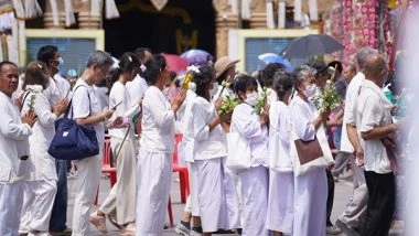 World News | Thailand: Over 2 Lakh Devotees Pay Respects to Buddha's Relics on Last Day of Exposition in Ubon Ratchathani