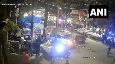 India News | UP: One Killed, Six Injured as Car Crashes into Shops in Ghazipur, Driver Nabbed