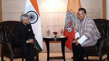 World News | EAM Jaishankar Calls on Bhutan PM Tshering Tobgay, Says He Values His Leadership in Taking Ties Forward