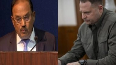 World News | Top Ukrainian Official Yermak, NSA Doval Hold Talks About Preparations for First Global Peace Summit