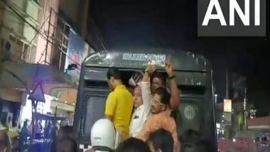 India News | BJP Youth Wing State Chief Indranil Khan Detained by Kolkata Police Amid Protest