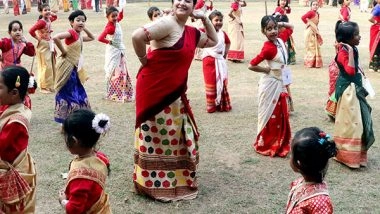 India News | Rongali Bihu Fervor Sweeps Guwahati: Bihu Dance Workshop Draws Large Participants