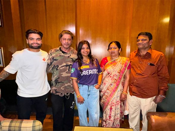 Entertainment News | Rinku Singh Shares Image with Shah Rukh Khan and Family Post KKR Win - Vimarsana News